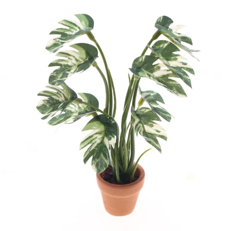 Bonsai Garden For Sale - Neuer Verkauf: 1:12 Puppenhaus-Simulation – Monstera-Grünpflanze