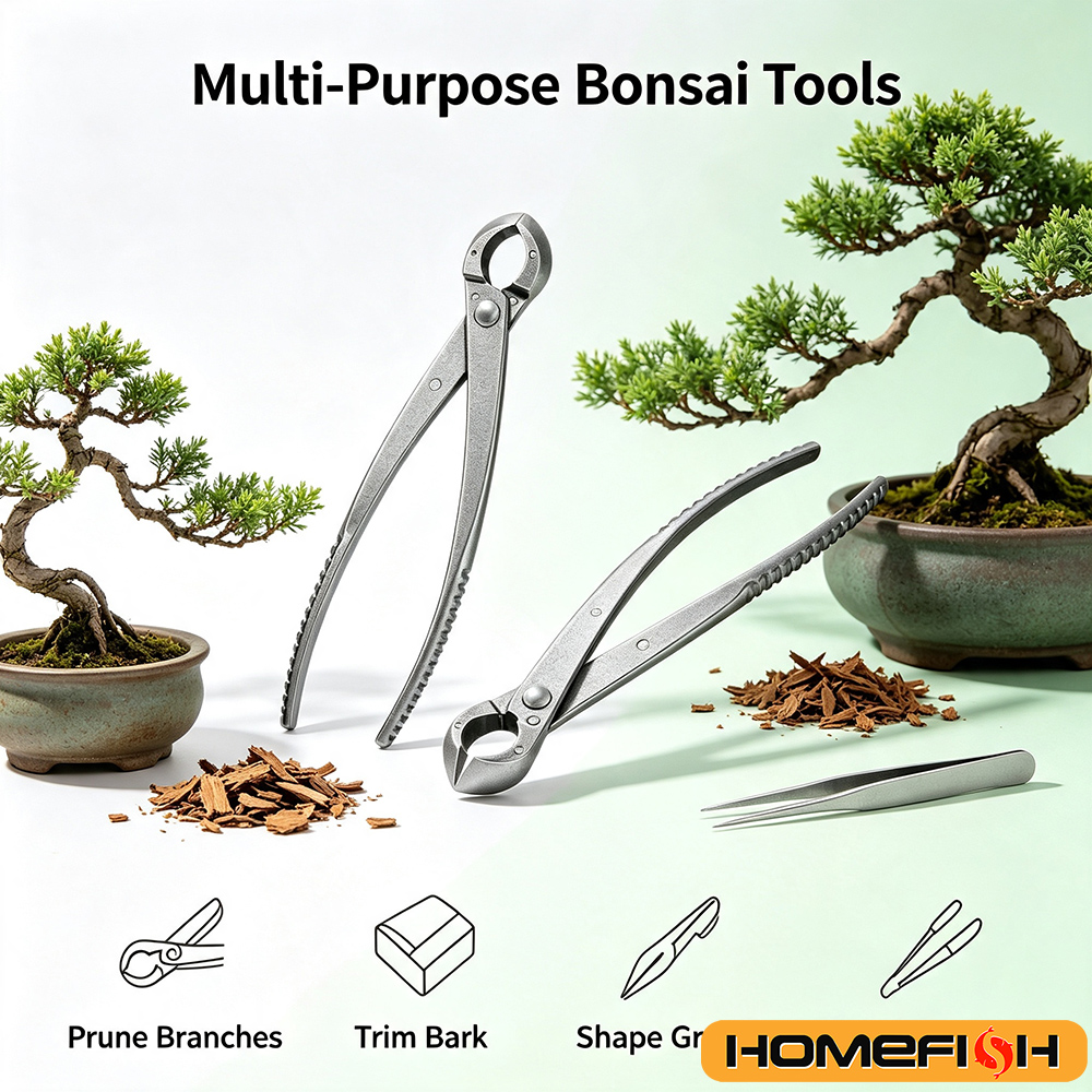 Bonsai Garden Rake - Dicke Gartenschere aus Edelstahl, scharfe Gartenschere