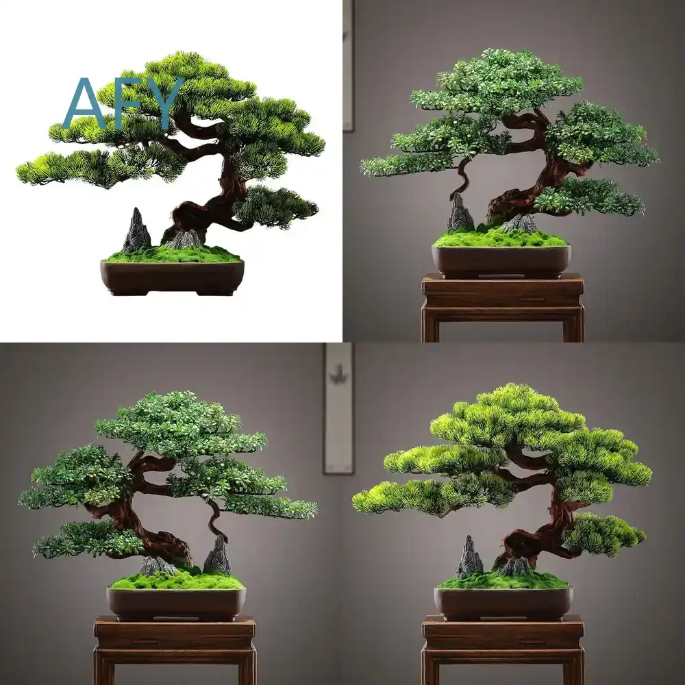 Bonsai Garden Entrance - Simulierter Kiefern-Bonsai für Wohnzimmer-Dekoration, Eingangsbereich, Zen-Garten,