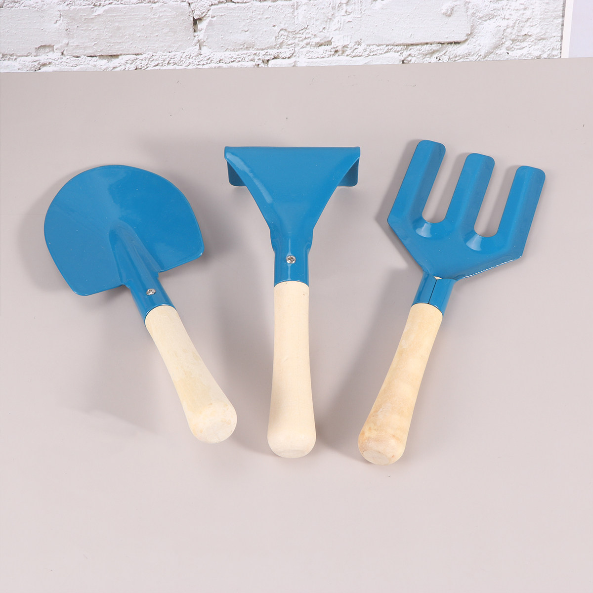 Bonsai Garden Rake - 3-teiliges Premium-Gartenwerkzeug-Set für Kinder, Mini-Schaufel, Rechen,
