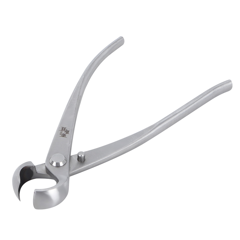 Bonsai Garden Rake - Konkaver Knopfschneider, 180 mm, Edelstahl-Knopfschneider, Kugelschere,