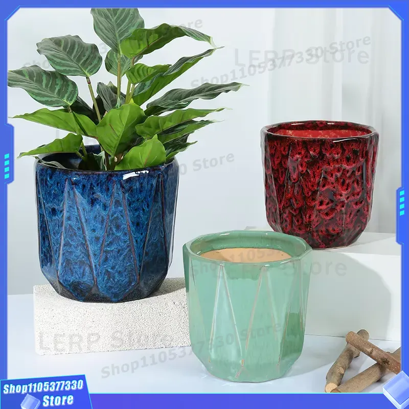 Glasierte Keramik-Zylinder-Bon – Bonsai Garden For Sale Bewertung und Preis