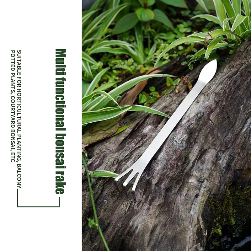 1pc Edelstahl Wurzel schwa der – Bonsai Garden Rake Bewertung und Preis