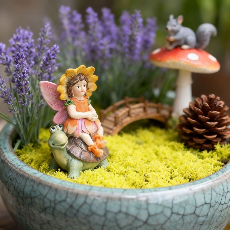 Neue Harzfigur: Feenmädchen re – Bonsai Garden Entrance Bewertung und Preis
